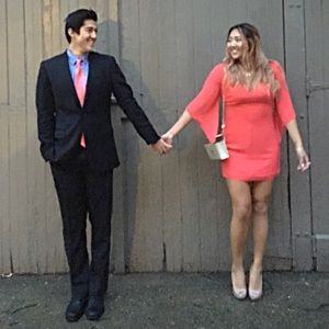 Bebe *worn once* Coral dress